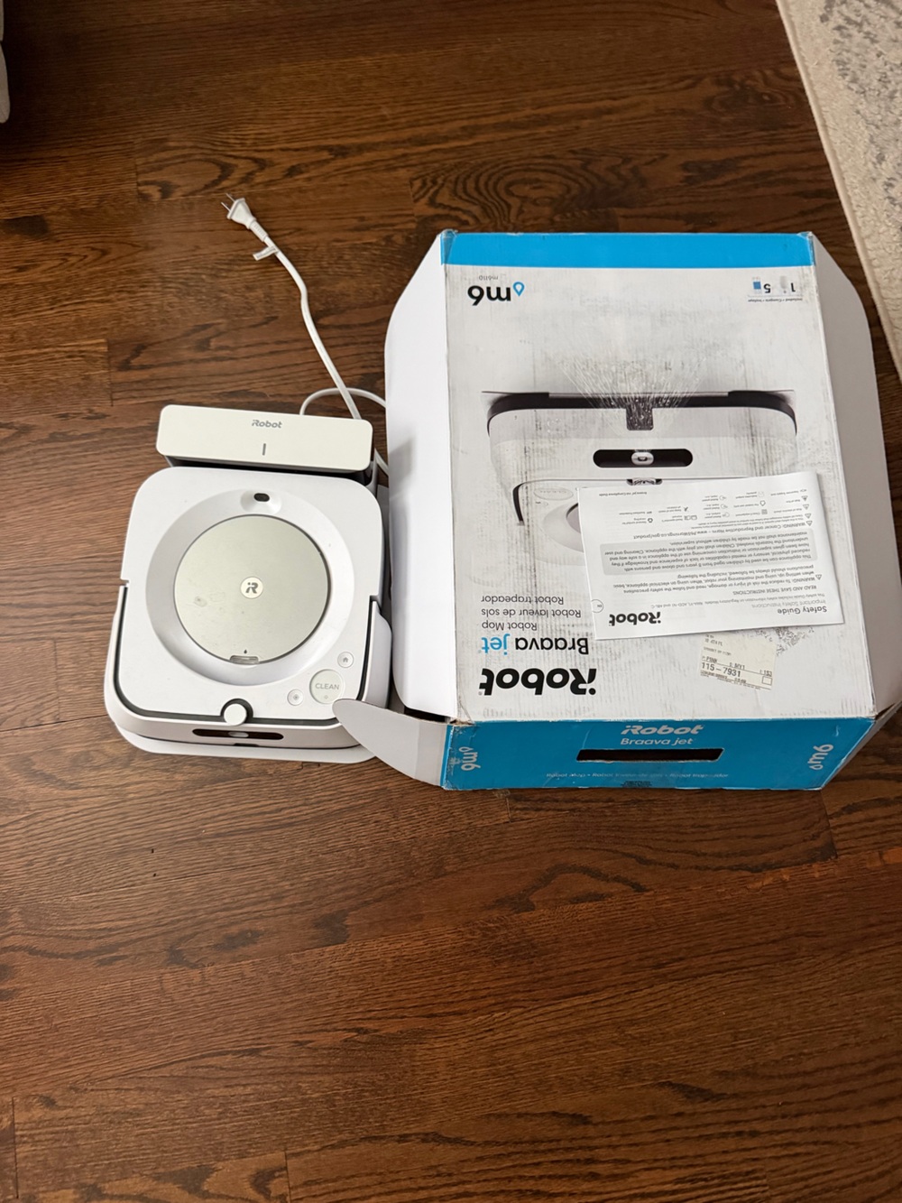iRobot White Floor Mopping Robot